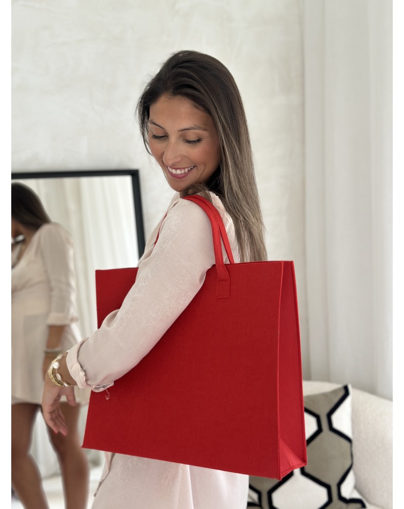 GRENOBLE TASCHEN - ROT - L (42x12x35cm)
