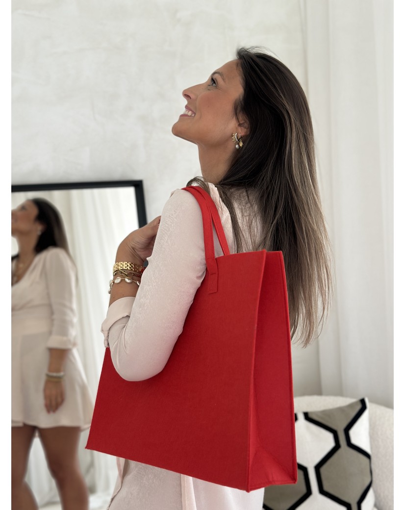 GRENOBLE TASCHEN - ROT - L (42x12x35cm)