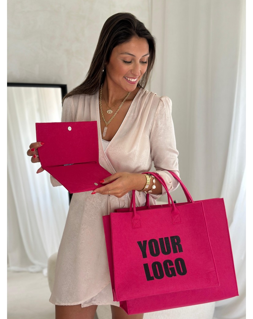 GRENOBLE TASCHEN - ROSA - L (42x12x35cm)