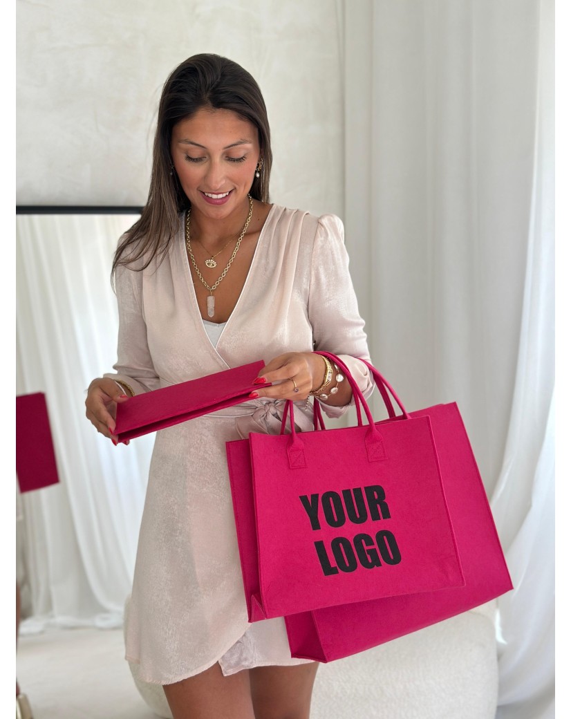 GRENOBLE TASCHEN - ROSA - L (42x12x35cm)