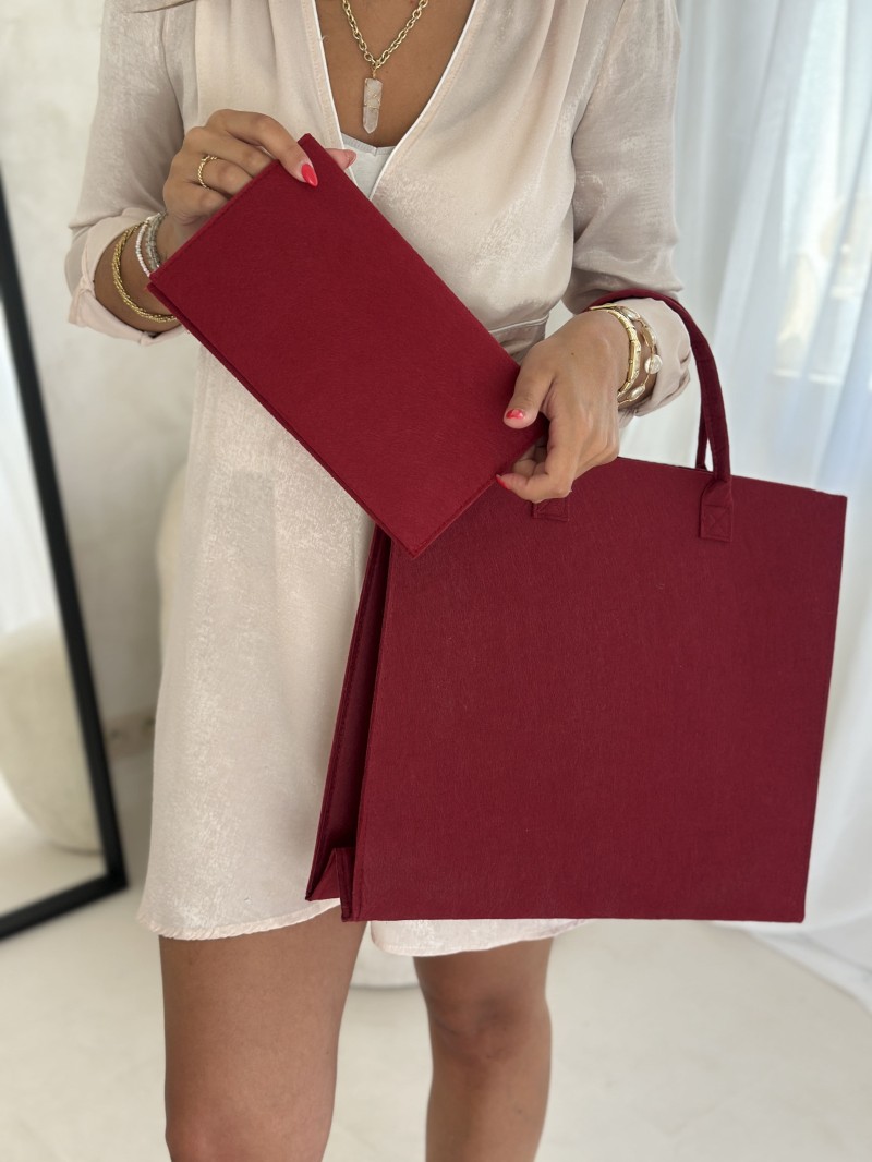 GRENOBLE TASCHEN - BORDEAUX - L (42x12x35cm)