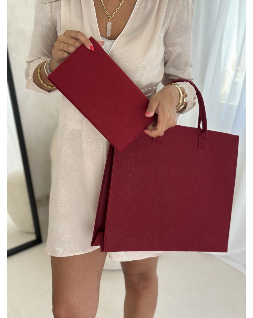 GRENOBLE TASCHEN - BORDEAUX - L (42x12x35cm)
