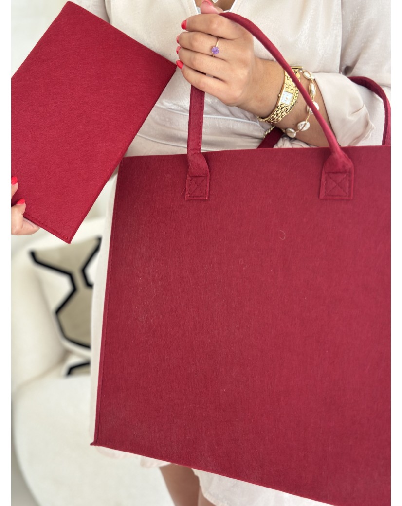 GRENOBLE TASCHEN - BORDEAUX - L (42x12x35cm)