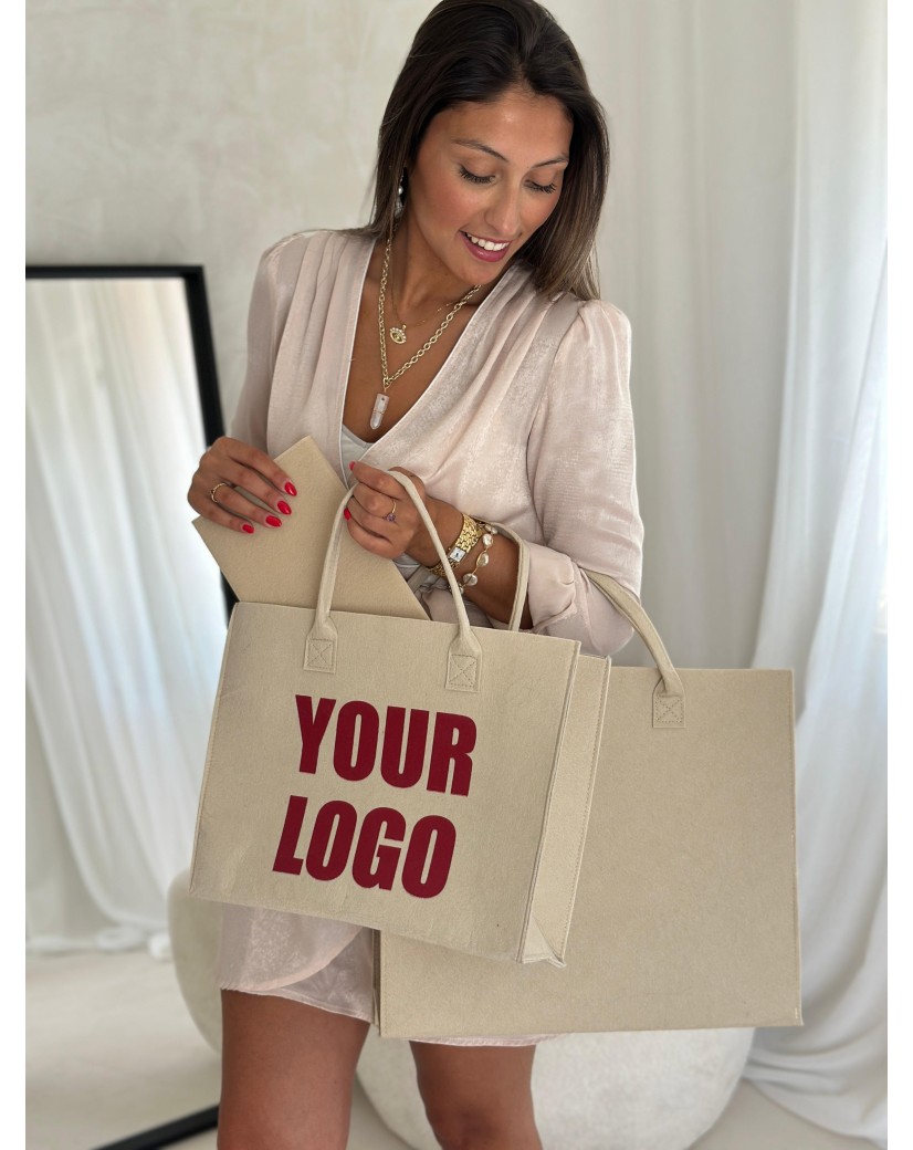 GRENOBLE TASCHEN - BEIGE - L (42x12x35cm)