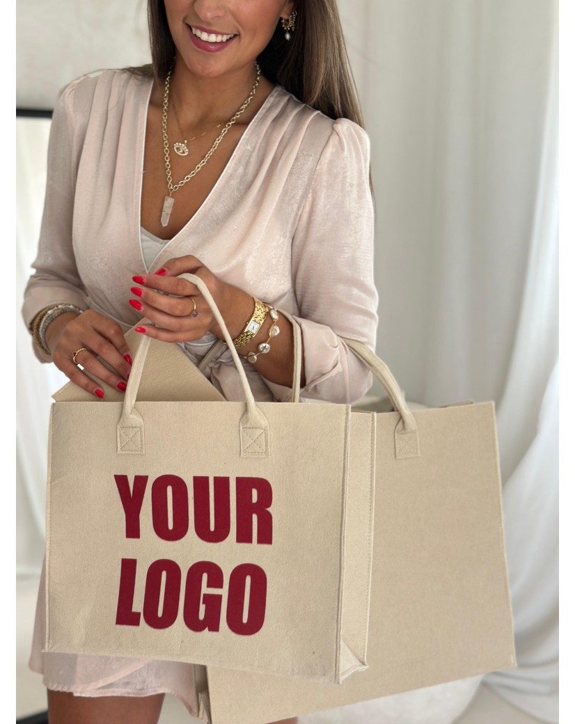 GRENOBLE TASCHEN - BEIGE - L (42x12x35cm)