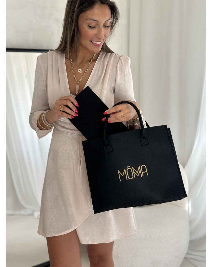 SAC GRENOBLE - NOIR - M (35,5x11x28,5cm)