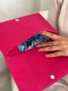 VILTEN ENVELOP "GRENOBLE" - FUCHSIA (25 x 15 cm)