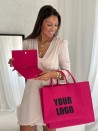 Pochette Feutrine Fuchsia – Personnalisable avec votre logo