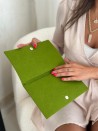Praktisches Filz-Etui GRENOBLE Grün – individuell bedruckbar