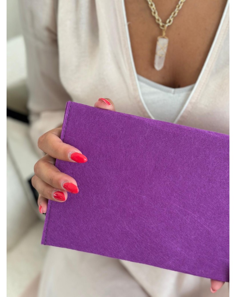 VILTEN ENVELOP "GRENOBLE" - MAUVE (25 x 15 cm)