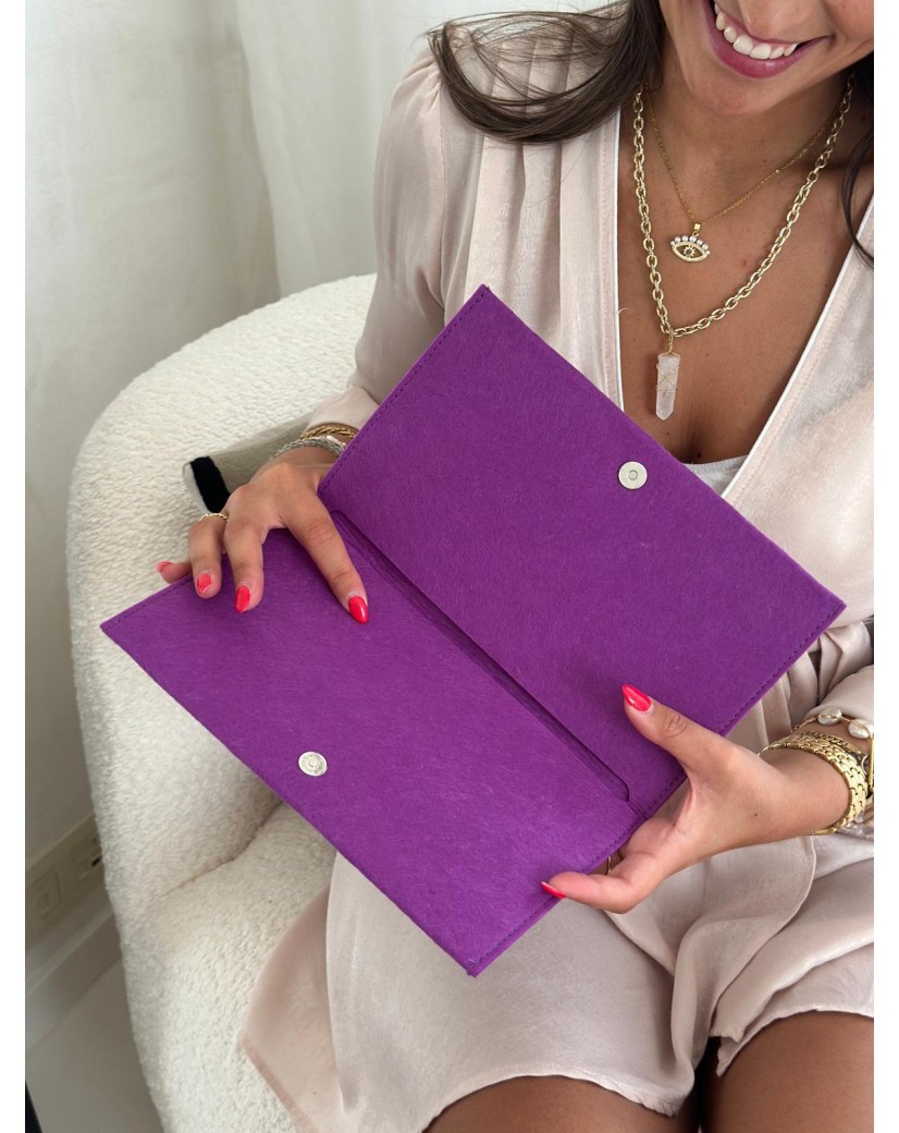 VILTEN ENVELOP "GRENOBLE" - MAUVE (25 x 15 cm)