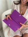 Praktisches Filz-Etui GRENOBLE Malve – individuell bedruckbar
