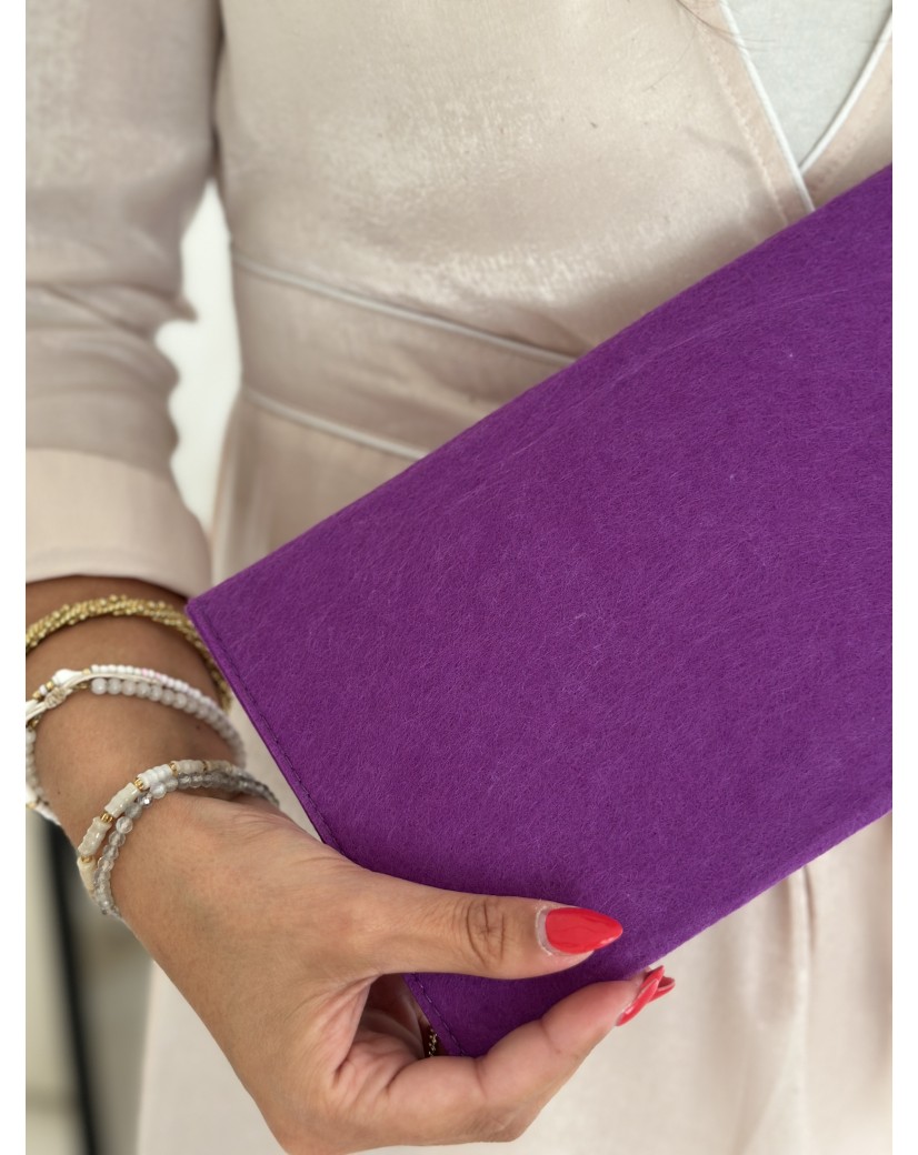 VILTEN ENVELOP "GRENOBLE" - MAUVE (25 x 15 cm)