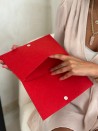 Praktisches Filz-Etui GRENOBLE Rot – individuell bedruckbar