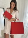Pochette Feutrine Rouge – Personnalisable avec votre logo