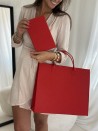 Pochette Feutrine Rouge – Personnalisable avec votre logo