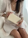 Praktisches Filz-Etui GRENOBLE Beige – individuell bedruckbar