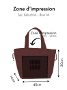 Sac Non Tissé Personnalisé Brun – Cabas Publicitaire modèle Nice M | Moonpack