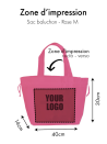 SAC NICE FUCHSIA - M (40x14x30cm)