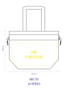 Sac Non Tissé Personnalisé Blanc – Cabas Publicitaire Nice M | Moonpack