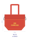 Sac Non Tissé Personnalisé Rouge – Cabas Publicitaire modèle Nice M | Moonpack