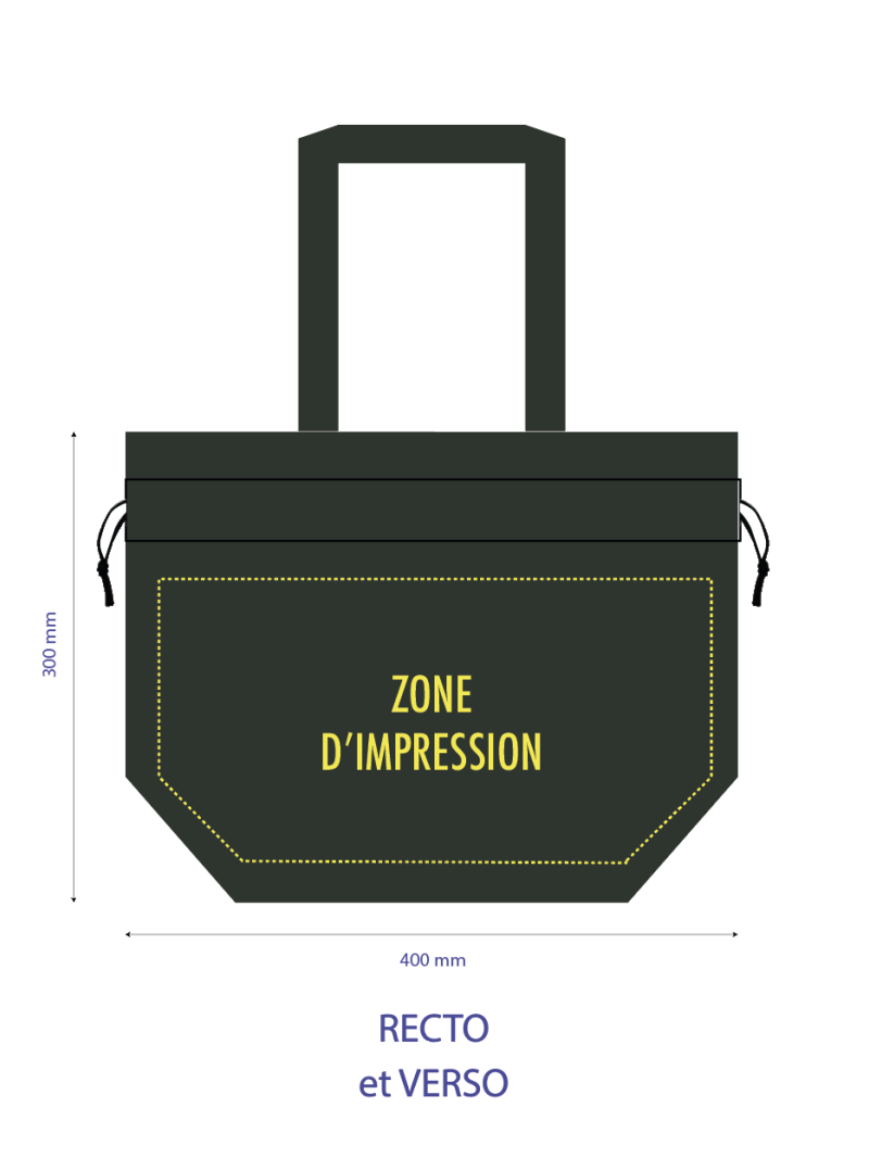 Nice Reusable Bag Forest Green - M (40x14x30cm)