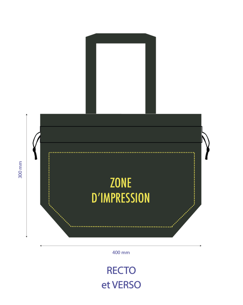 Nice Reusable Bag Forest Green - M (40x14x30cm)