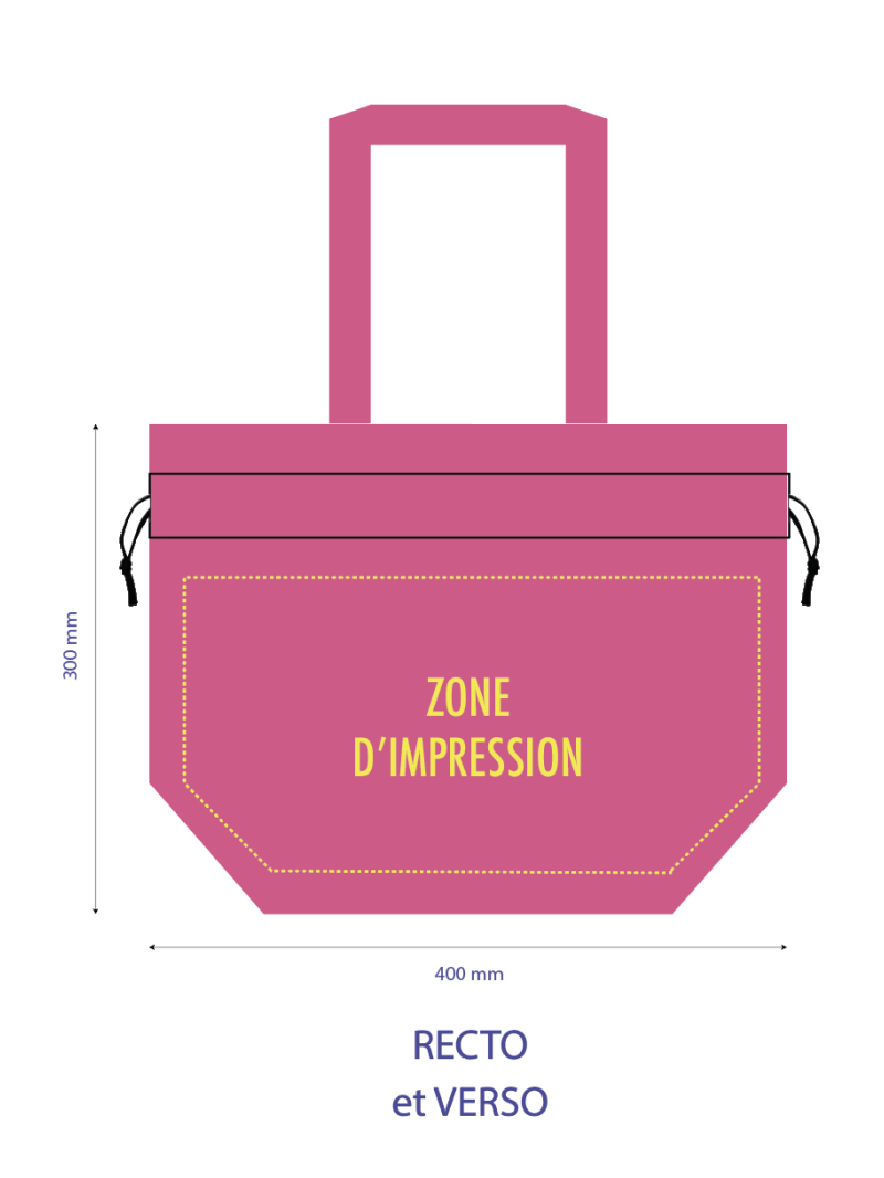 Nice Reusable Bag Fuchsia - M (40x14x30cm)