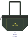 Nice Reusable Bag Forest Green L (58x24x35cm)
