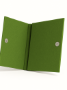 VILTEN ENVELOP "GRENOBLE" - GROEN (25 x 15 cm)