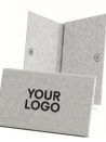 Pochette Feutrine gris clair – Personnalisable avec votre logo