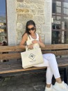 LYON BEIGE BAG - M (35x12x28cm)