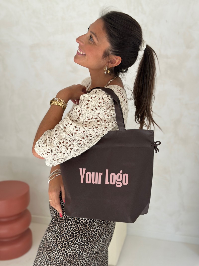 Nice Reusable Bag Brown - M (40x14x30cm)