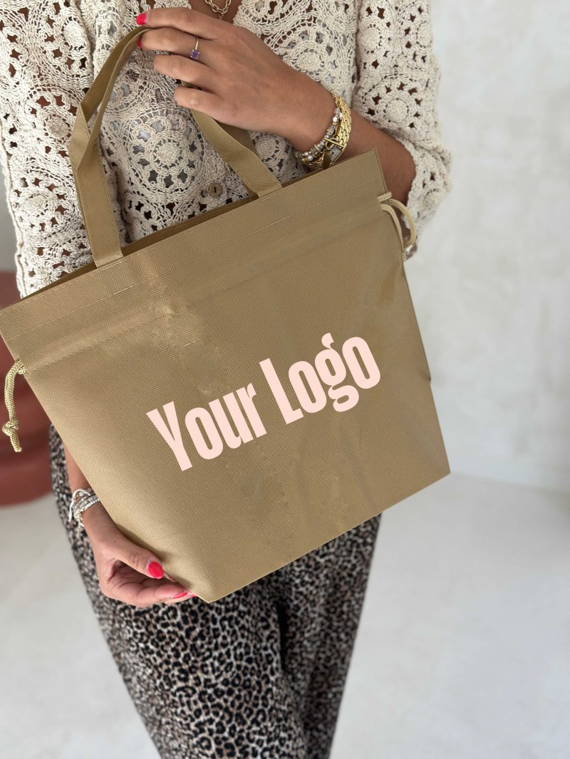 Nice Reusable Bag Beige - M (40x14x30cm)