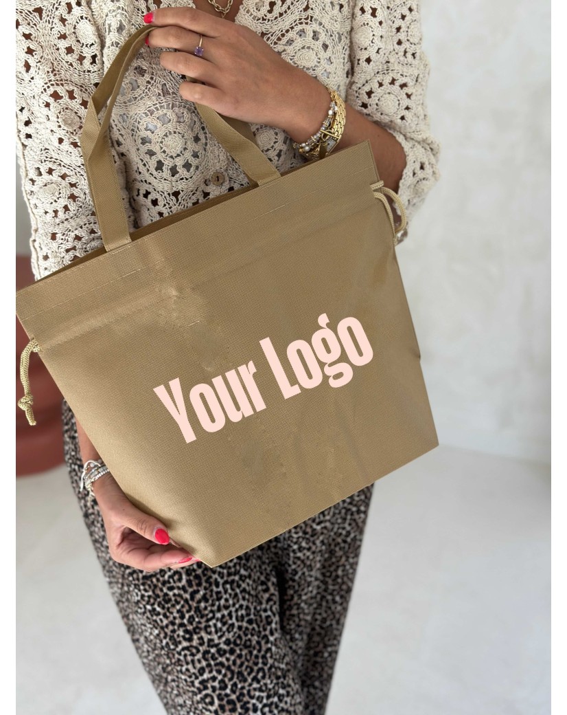 Nice Reusable Bag Beige - M (40x14x30cm)