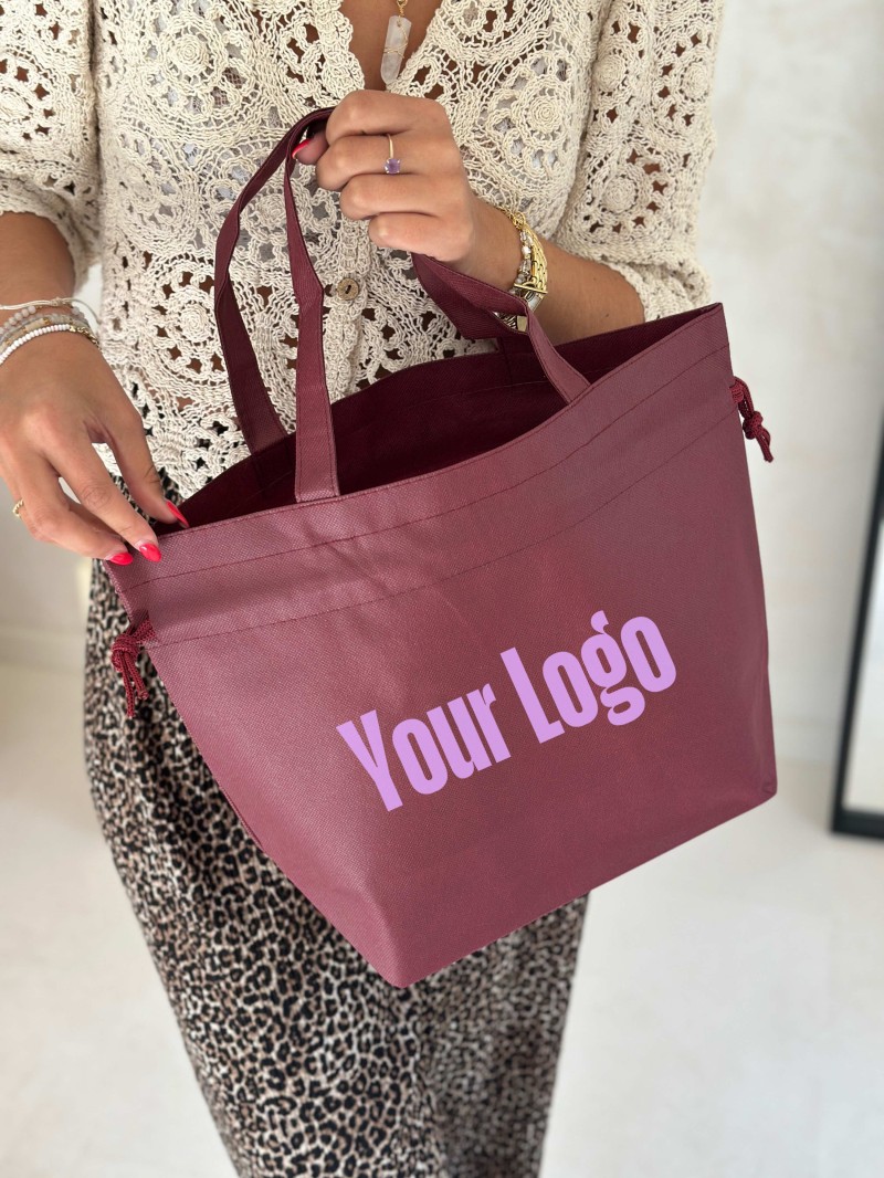 Nice Reusable Bag Bordeaux - M (40x14x30cm)