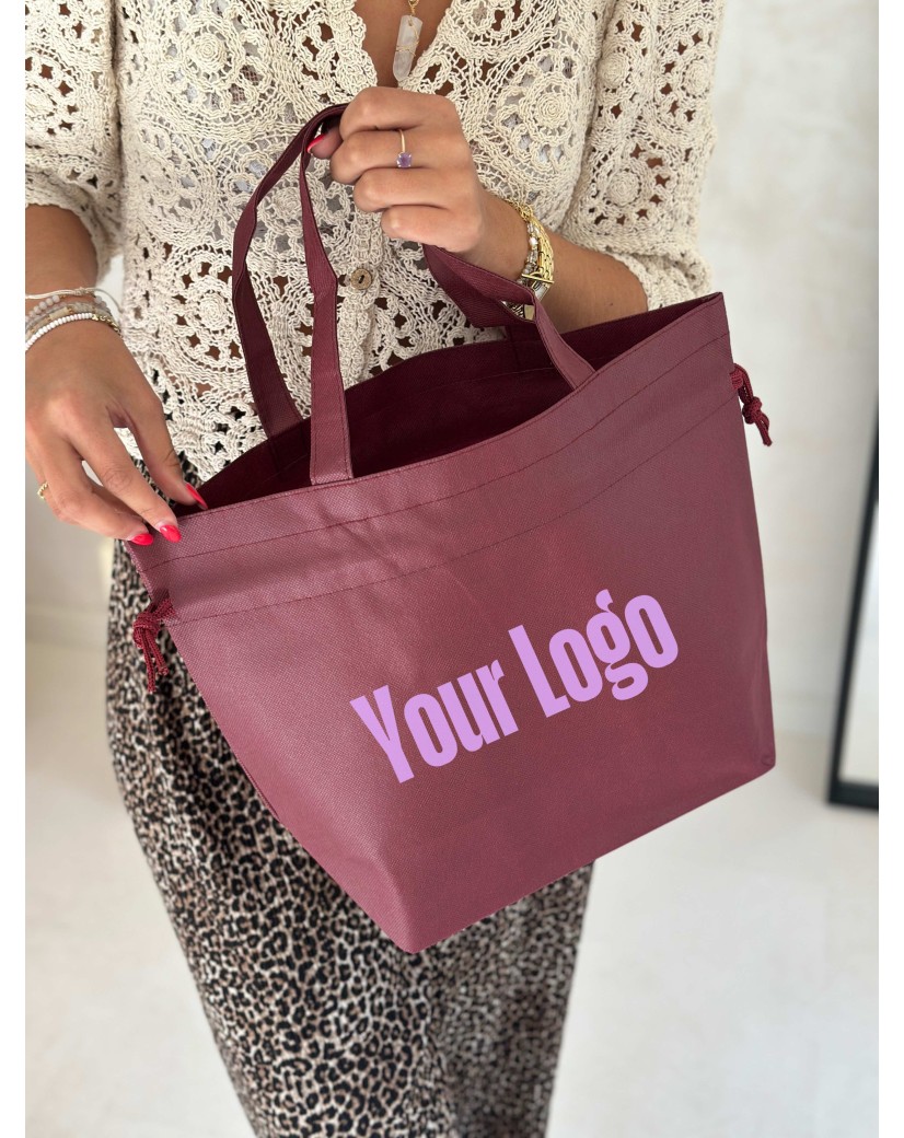 Nice Reusable Bag Bordeaux - M (40x14x30cm)