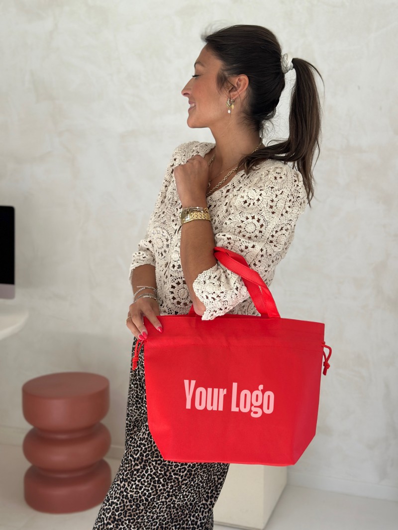 Nice Reusable Bag Red - M (40x14x30cm)