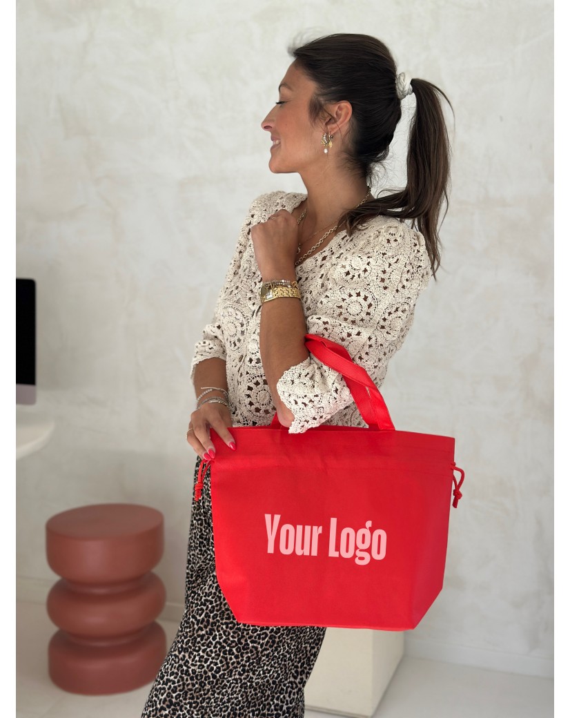 Nice Reusable Bag Red - M (40x14x30cm)
