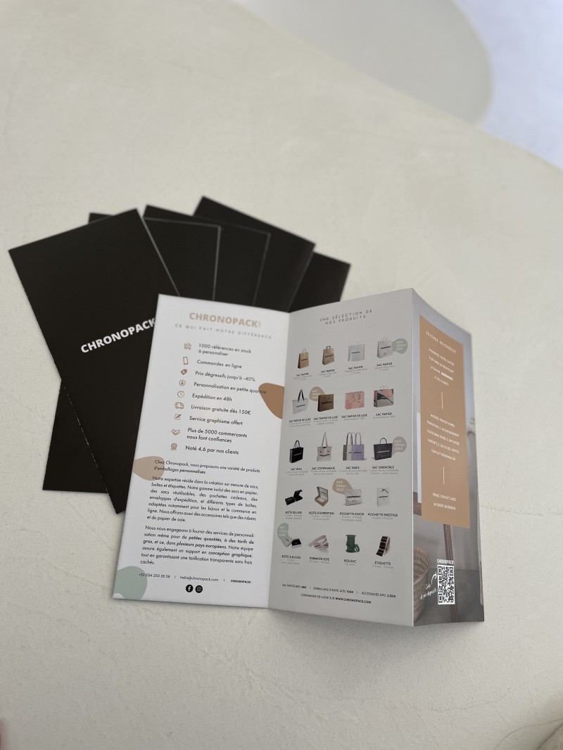 Personalisierter Falzflyer - 9,9cmx21cm