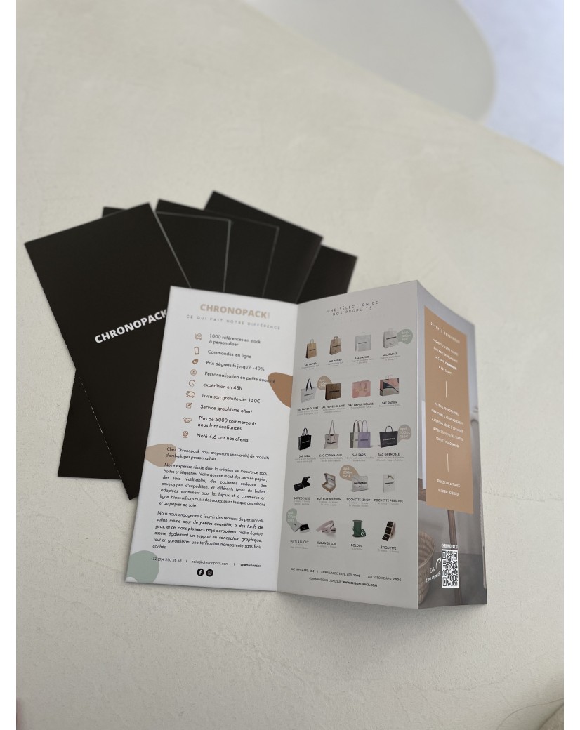 Personalisierter Falzflyer - 9,9cmx21cm