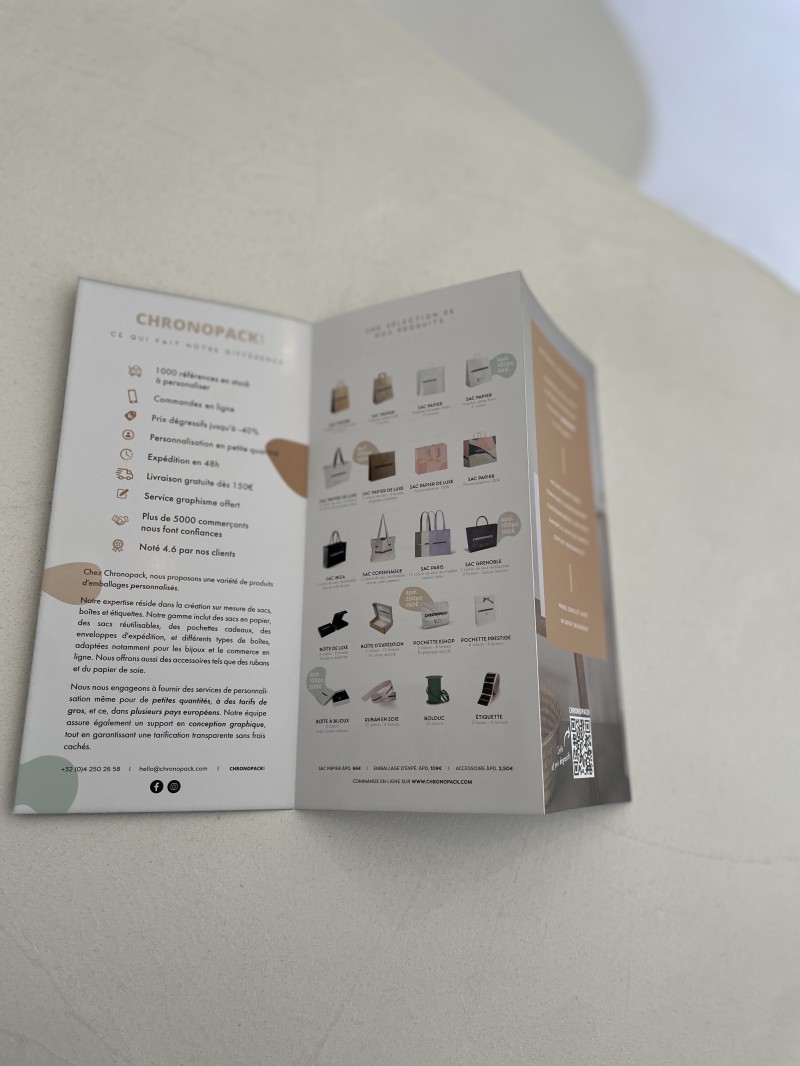 Personalisierter Falzflyer - 9,9cmx21cm