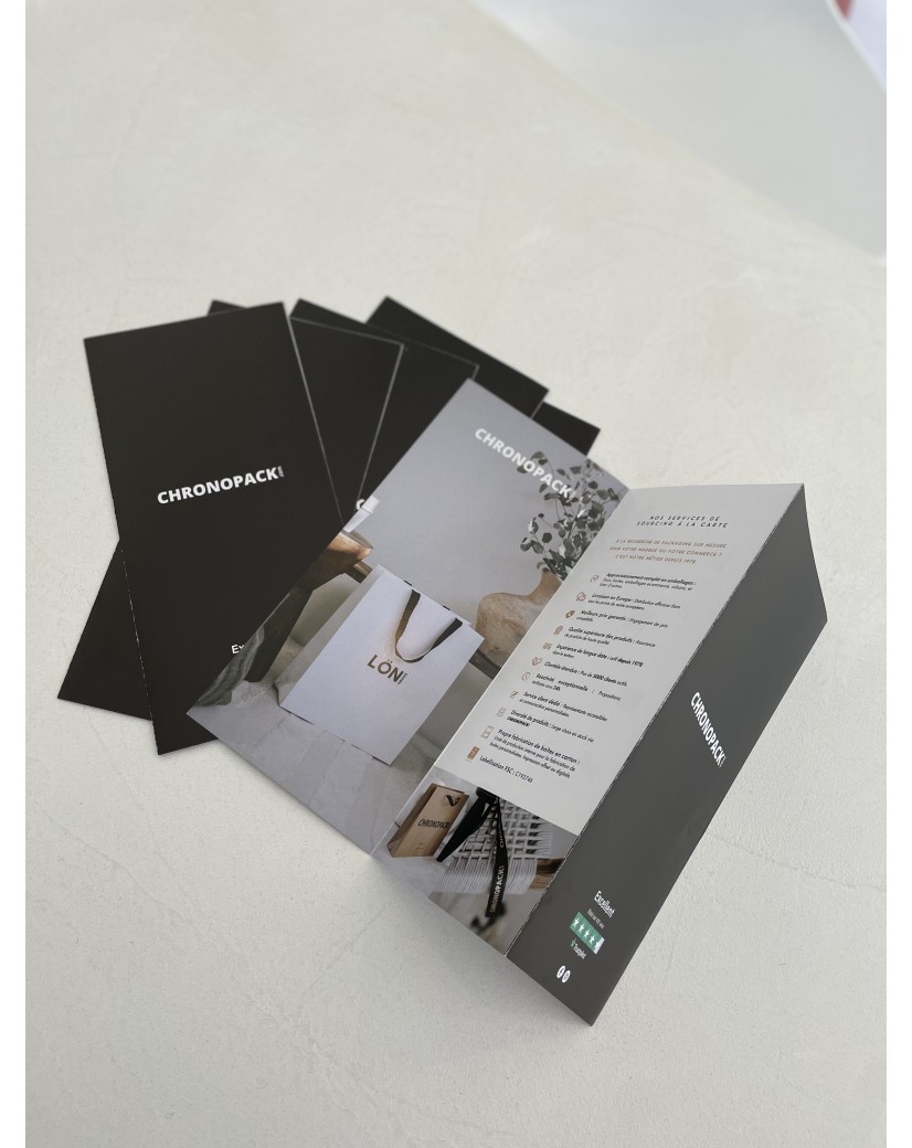Personalisierter Falzflyer - 9,9cmx21cm