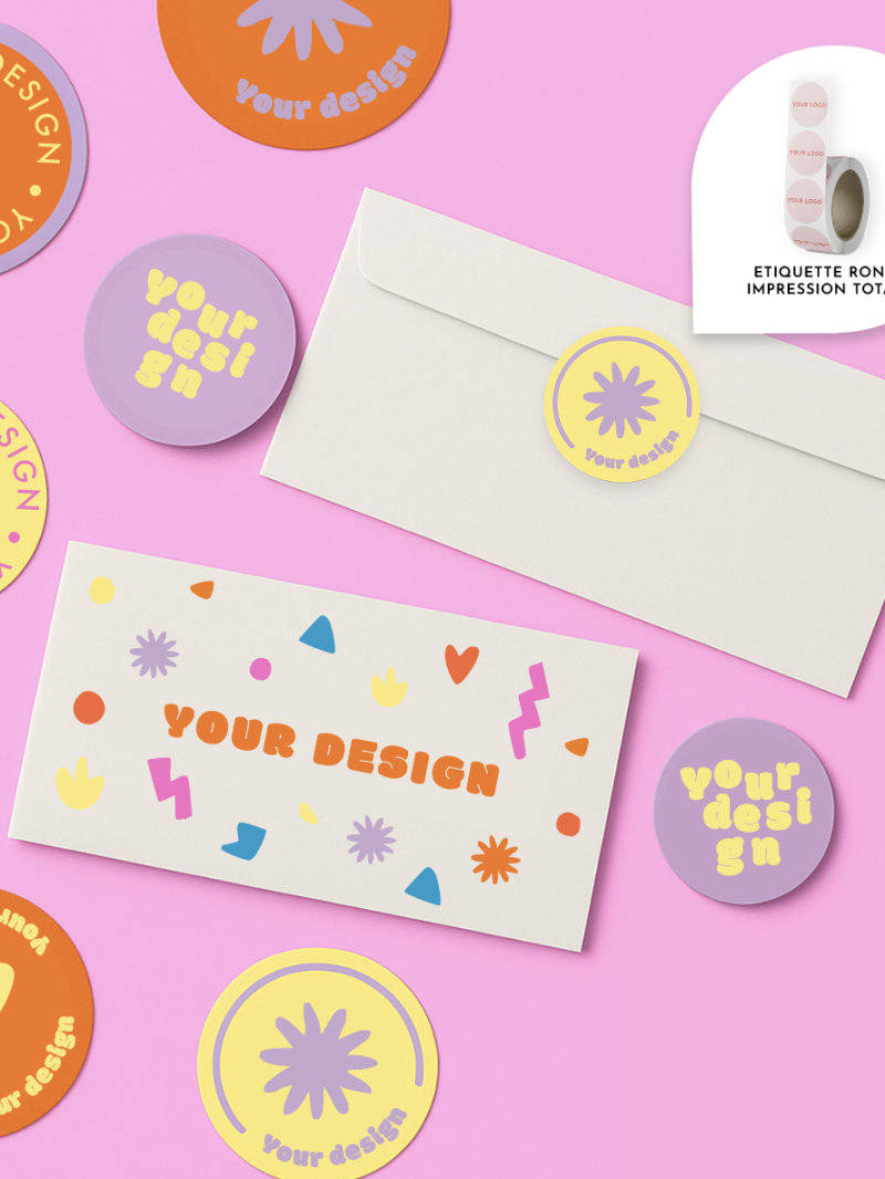 Personalized white envelope - 22x11cm