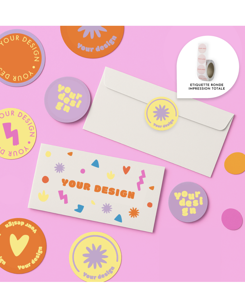 Personalized white envelope - 22x11cm