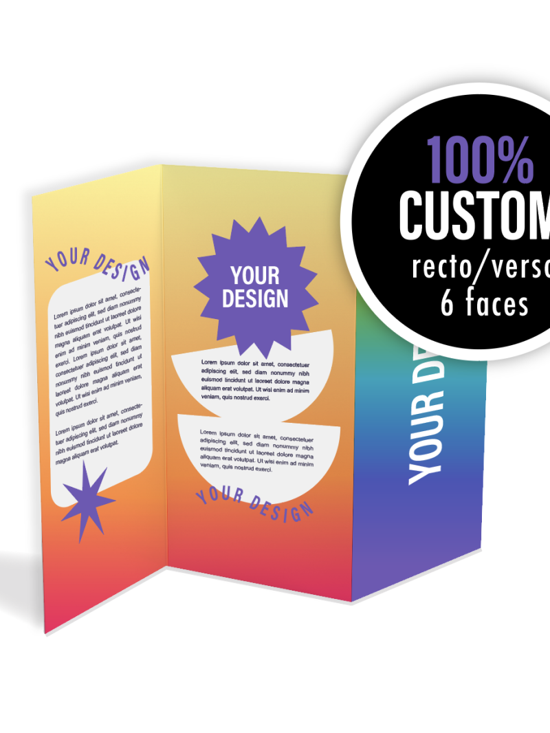 Folleto personalizado - 9,9cmx21cm