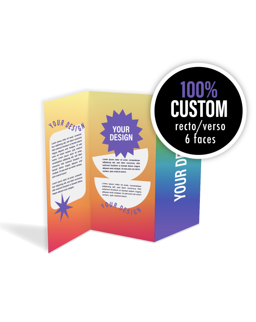Folleto personalizado - 9,9cmx21cm