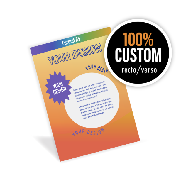 GEPERSONALISEERDE FLYERS VAN A TOT Z (14,8X21CM)
