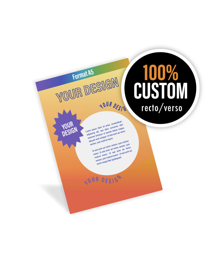 Personalisierte Flyer von A bis Z (14,8x21cm)