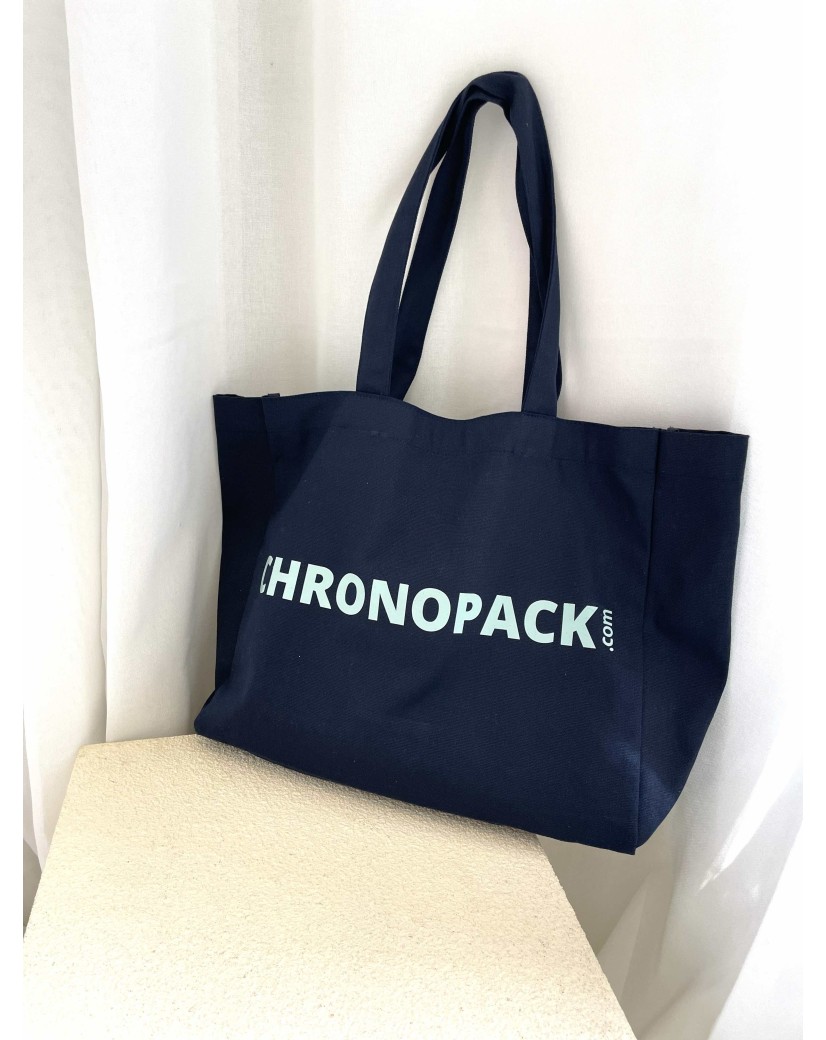 DRAAGTAS "NANCY" - NAVY (43x15x36CM)